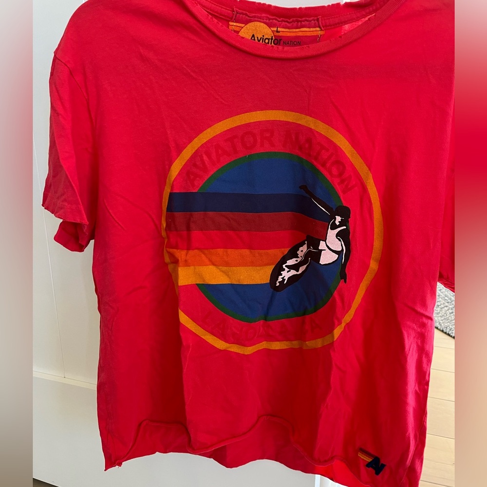 Aviator Nation women’s tee. Size L